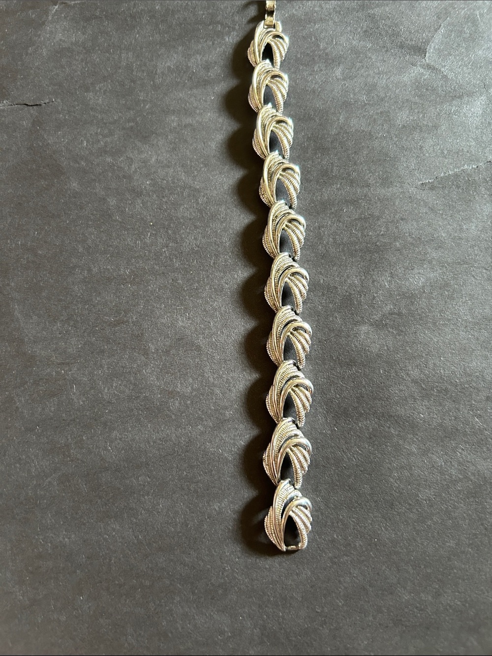 Elegant Silver-Tone Braided Link Bracelet - Women's Jewelry